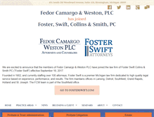 Tablet Screenshot of fedorlaw.com